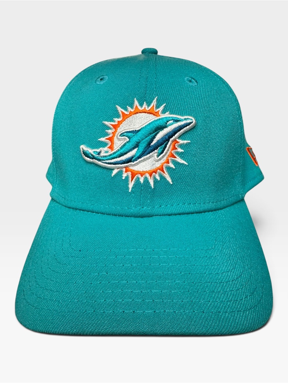 Miami Dolphins New Era 39THIRTY Hat M/L Aqua Teal NFL Fitted Cap